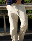 Cream Linen Trouser
