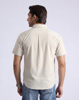 Men's Off-White Short Sleeve Shirt