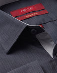 FOCUS Essential Charcoal Grid Dress Shirt