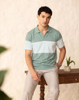 Colorblock Light Green Polo