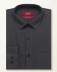 Charcoal Self Printed Shirt
