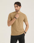 Geometric Pattern Brown T-Shirt