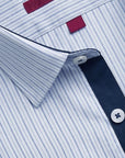 FOCUS Essential Sapphire Pinstripe Dress Shirt