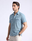 Ferozi Textured Casual Shirt