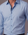 FOCUS Essential Blue Dress Shirt