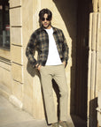 Brown Checkered Jacket