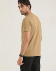 Geometric Pattern Brown T-Shirt