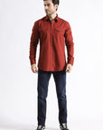 Maroon Casual Shirt