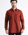 Maroon Casual Shirt