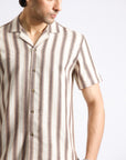 Brown Self Lining Shirt