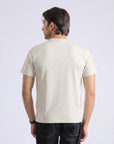 Textured Cream Pocket T-Shirt