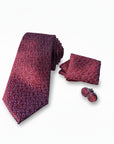 Wine Micro Fabric Tie Box