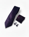 Deep Purple Micro Fabric Tie Box