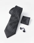 Black Blocks Micro Fabric Tie Box