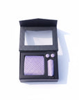 Purple Doted Micro Fabric Tie Box