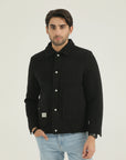 Black Men’s Premium Textured Jacket