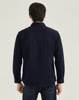 Navy Self Texture Casual Shirt