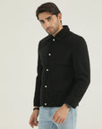 Black Men’s Premium Textured Jacket