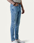 Slim Fit Men Sky Blue Denim