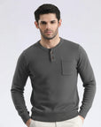 Grey Fitted Knitwear Sweater
