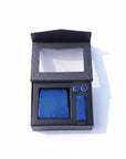 Blue Micro Fabric Tie Box