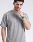 Drop Shoulder Gray T-Shirt