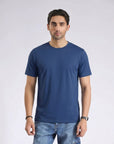 Dark Blue Plain T-Shirt