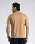 Light Brown Plain T-Shirt