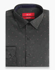 Black Print Dress Shirt