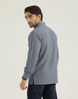 Modern Fit Sky Striped Shirt