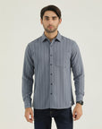 Modern Fit Sky Striped Shirt