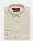 Cream Smart Fit Dress Shirt