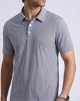 Navy White Strip Polo Shirt