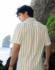 White Lining Textured Casual Shirt