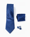 Navy Micro Fabric Tie Box