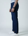 Straight Fit Men Navy Denim