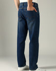 Relax Fit Navy Men Denim Pant