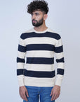Cream Stripe Sweater