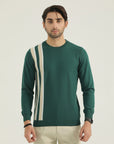 Round Neck Green Sweatshirt