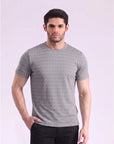 White Gray Printed T-Shirt