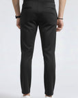 Black Straight Fir Trouser