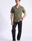 Green Self Texture Shirt
