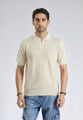Cream Texture Shirt