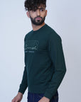 Basic Bottle Dark Green SweatShirt