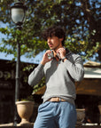 Grey Zip Up Sweater