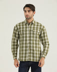 Olive Plaid Classic Shirt