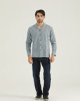Sky Button-Down Casual Shirt