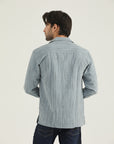 Sky Button-Down Casual Shirt