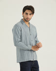 Sky Button-Down Casual Shirt