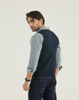 Navy Sleeveless Sweater
